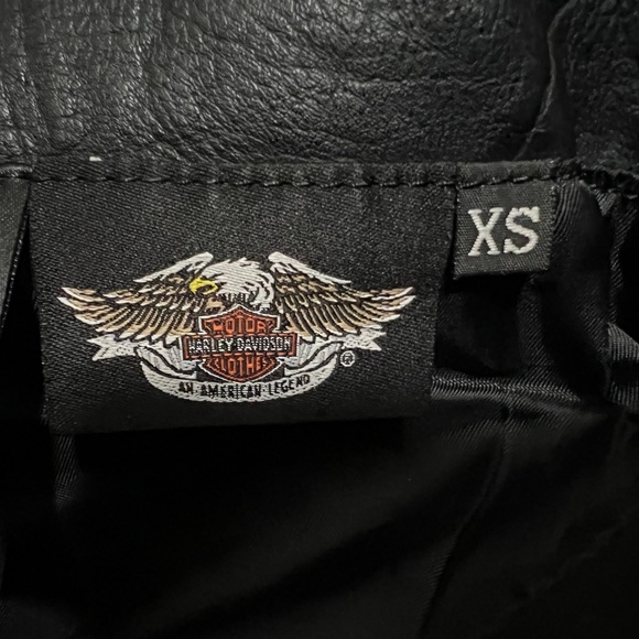 Harley-Davidson Black Leather Studded Chaps - Picture 13 of 14